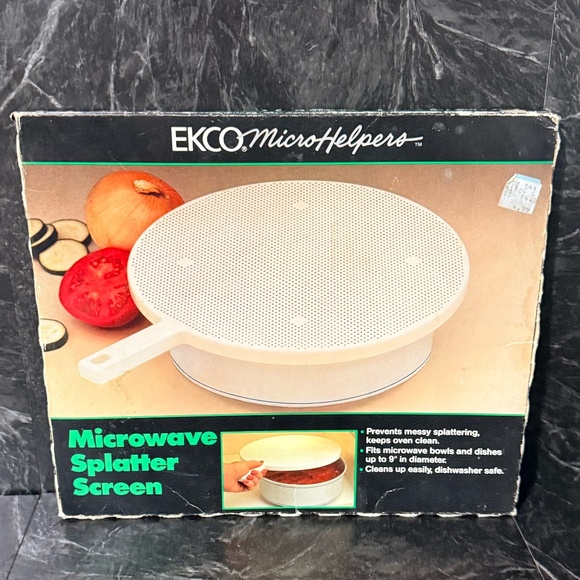 EKCO MICRO HELPERS Microwave Splatter Screen Vintage - Picture 2 of 13